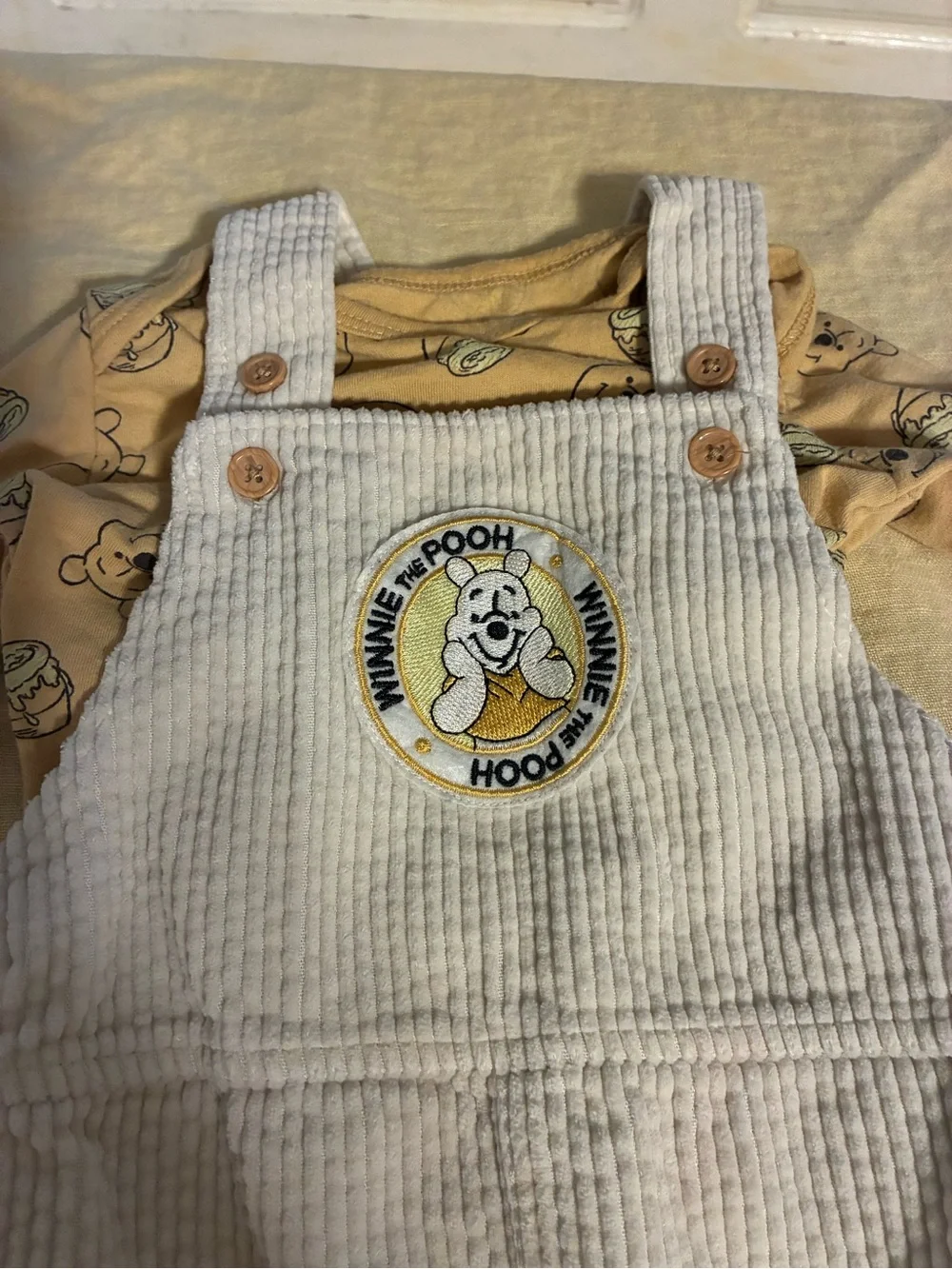 Disney Winnie the Pooh 12 month Corduroy Baby Overalls